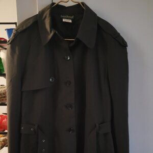 harve benard blazer jacket plus sz 16 2 pockets wool winter dark green linen